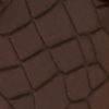 Brown Faux Leather Shoe with Embossed Design